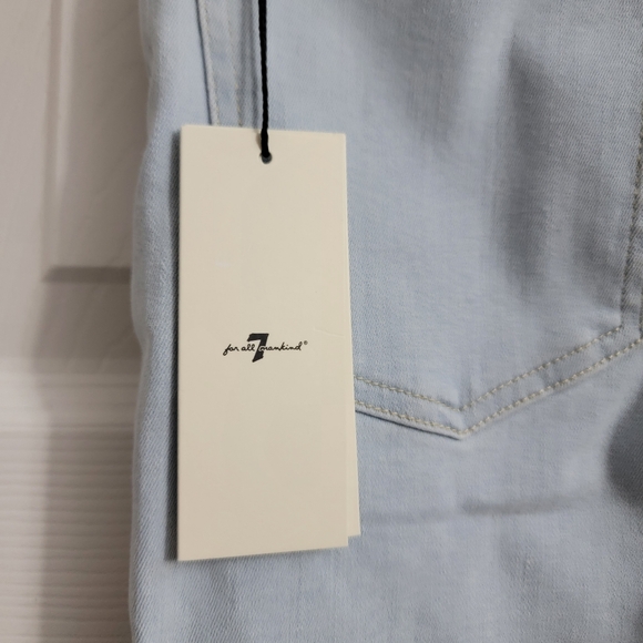 7 For All Mankind Ultra High Rise Skinny Ankle Jeans No Filter Peretti Size 27 - Picture 6 of 9